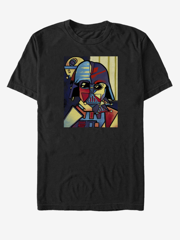 ZOOT.Fan Čierne unisex tričko Star Wars Picasso Vader