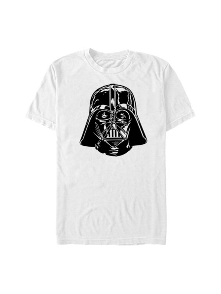 ZOOT.Fan Biele pánske tričko Star Wars Darth Vader Face