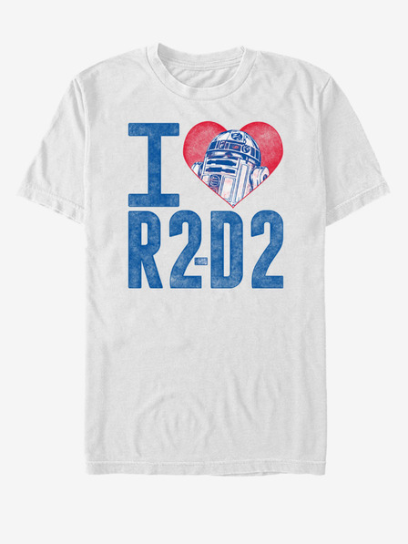 ZOOT.Fan Biele unisex tričko Star Wars R2D2 Love