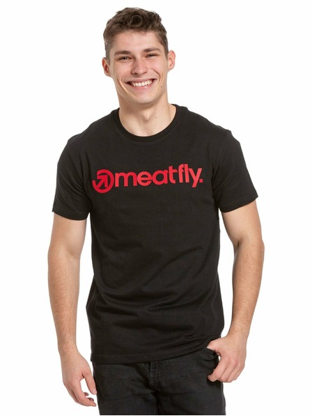 Meatfly Meatfly pánske tričko Joe Red/Black | Červená | Veľkosť S | 100% bavlna
