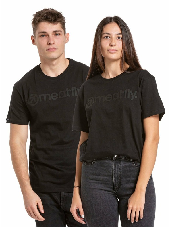 Meatfly Meatfly pánske tričko Joe Black/Black | Čierna | Veľkosť S | 100% bavlna