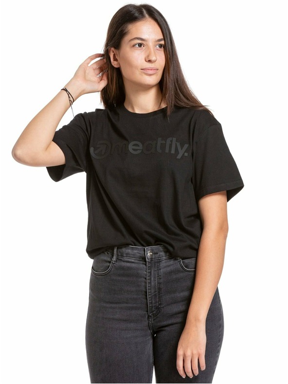 Meatfly Meatfly pánske tričko Joe Black/Black | Čierna | Veľkosť S | 100% bavlna