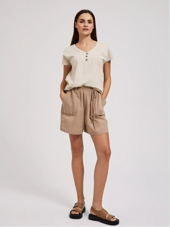 Moodo Dámske tričko béžové MOODO