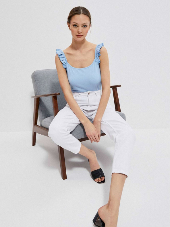 Moodo Svetlo modré dámske tielko Moodo