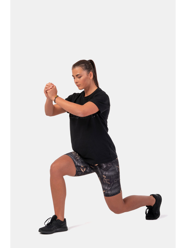 Nebbia Tričko s neviditeľným logom NEBBIA 602 Black Nebbia