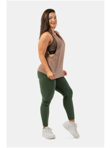 Nebbia Voľné tielko "Feeling Good" s prekríženým chrbtom 419 Brown Nebbia