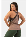 Nebbia Voľné tielko "Feeling Good" s prekríženým chrbtom 419 Brown Nebbia