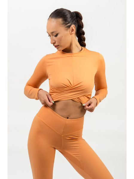 Nebbia Crop top s dlhými rukávmi ELEVATED 468