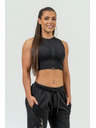 Nebbia NEBBIA Dámsky crop top s vysokou podporou INTENSE Mesh 842 Nebbia