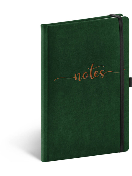 NOTIQUE NOTIQUE Notes Velvet Typo, linajkované, 13 × 21 cm BAAGL