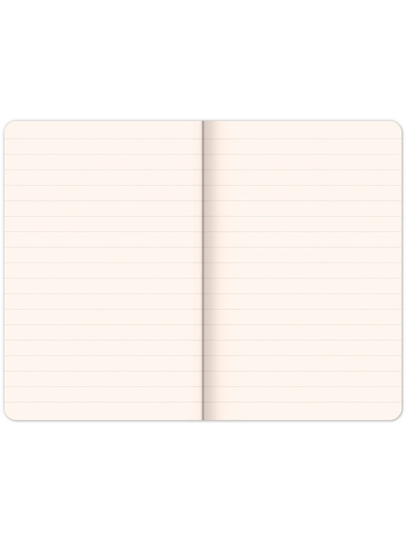 NOTIQUE NOTIQUE Notes Velvet Typo, linajkované, 13 × 21 cm BAAGL