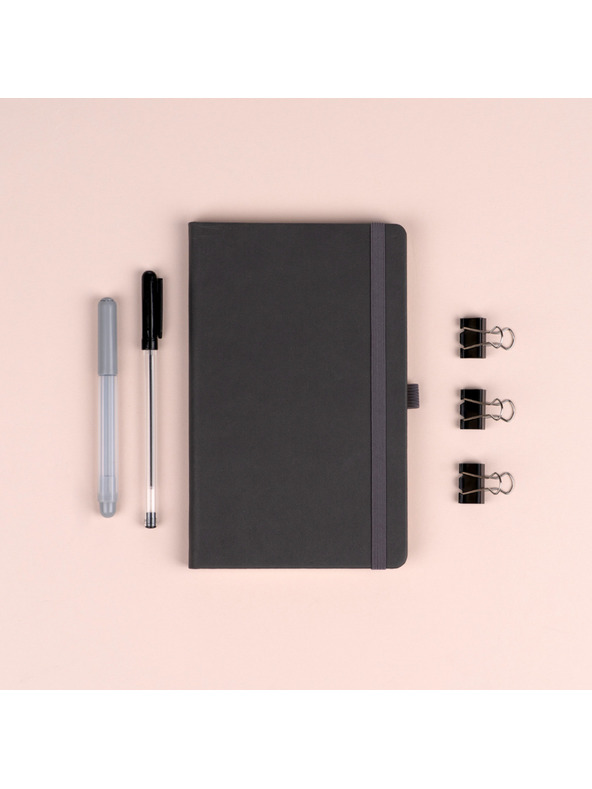 NOTIQUE NOTIQUE Notes Grey, bodkované, 13 x 21 cm BAAGL