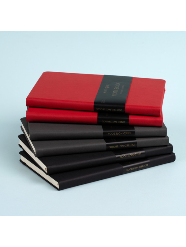 NOTIQUE NOTIQUE Notes Grey, bodkované, 13 x 21 cm BAAGL