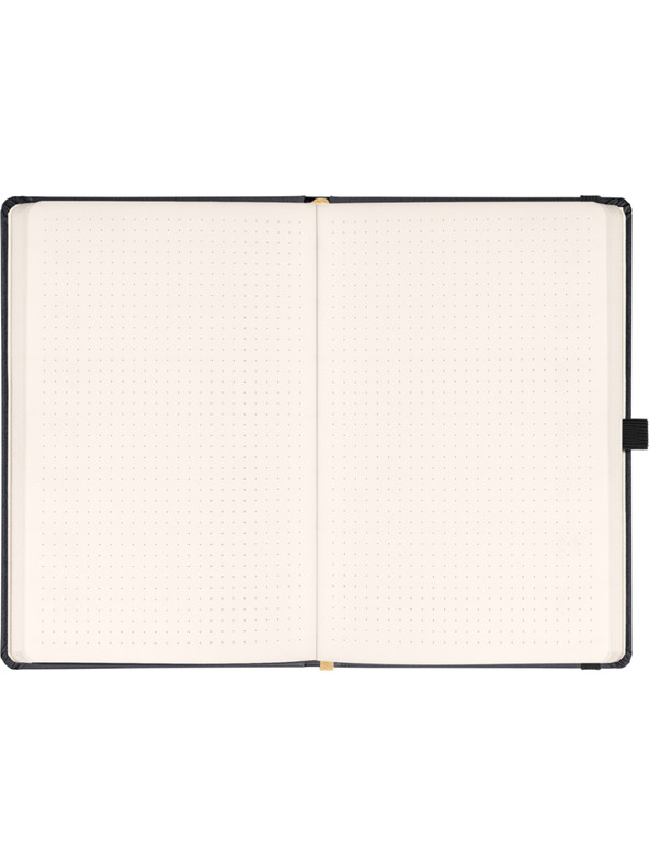 NOTIQUE NOTIQUE Notes Balacron, čierny, bodkovaný, 15 x 21 cm