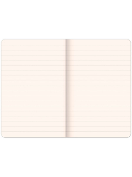 NOTIQUE NOTIQUE Notes Velvet Flamingo, linajkované, 13 x 21 cm BAAGL