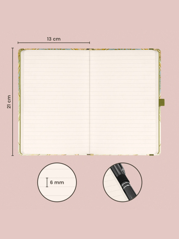 NOTIQUE NOTIQUE Poznámky Alfons Mucha - Poézia, linajkované, 13 x 21 cm