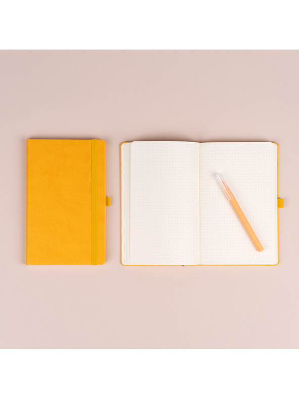 NOTIQUE NOTIQUE Poznámky žlté, bodkované, 13 x 21 cm