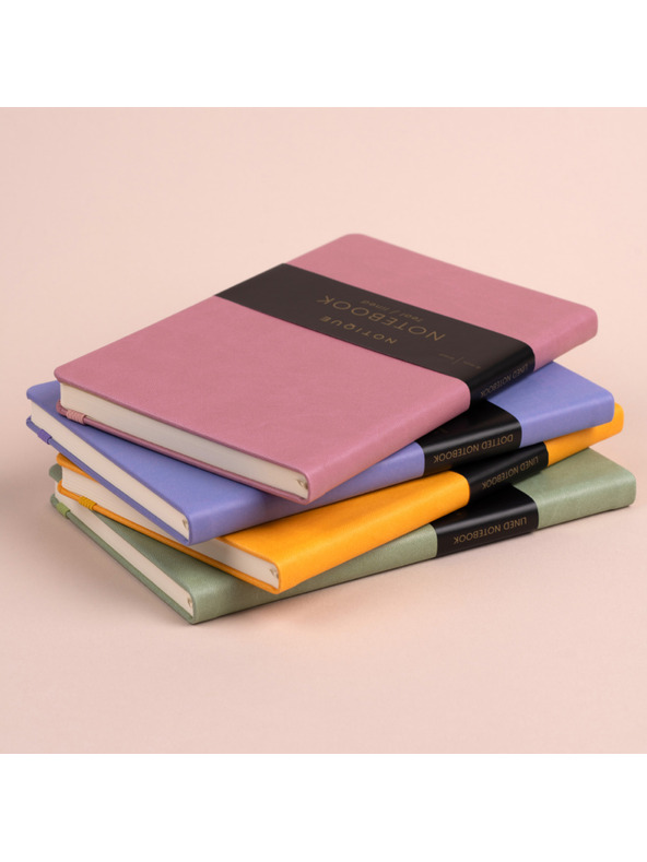 NOTIQUE NOTIQUE Poznámky žlté, bodkované, 13 x 21 cm