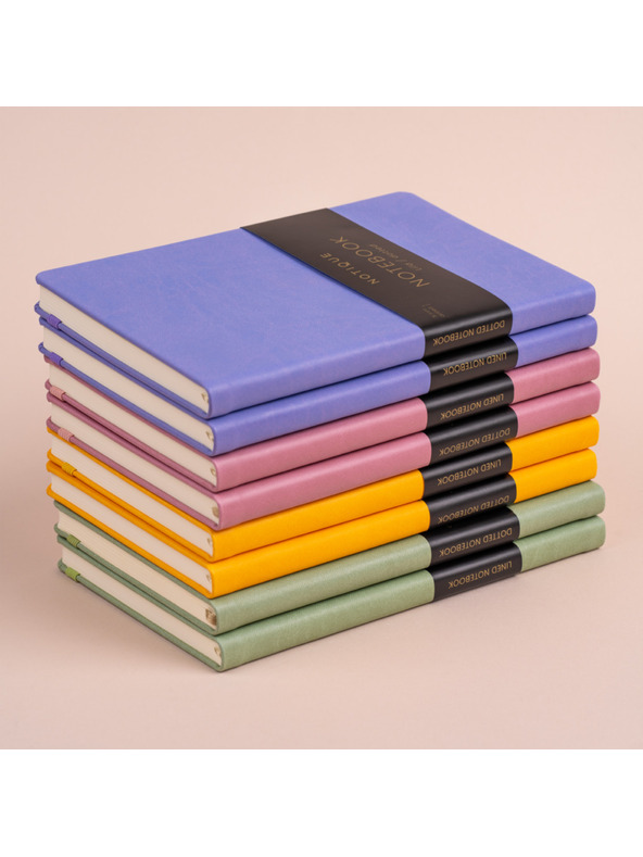 NOTIQUE NOTIQUE Poznámky žlté, bodkované, 13 x 21 cm