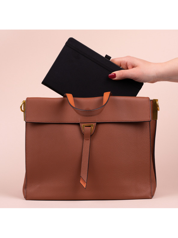 NOTIQUE Poznámky NOTIQUE čierne, linajkované, 13 x 21 cm