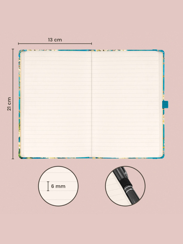 NOTIQUE NOTIQUE Poznámky Vincent van Gogh, linajkované, 13 x 21 cm