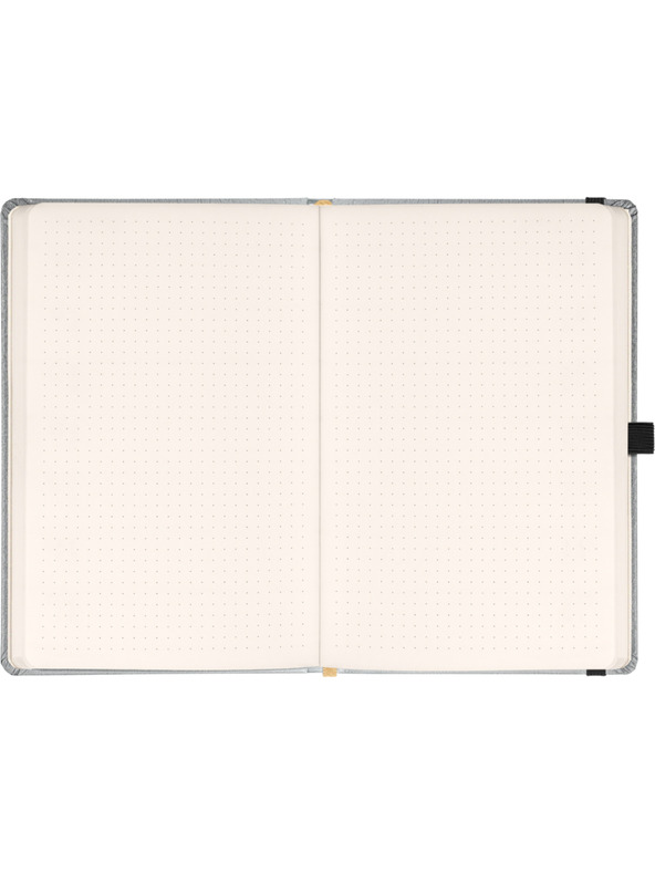 NOTIQUE NOTIQUE Notes Balacron, strieborný, bodkovaný, 15 x 21 cm