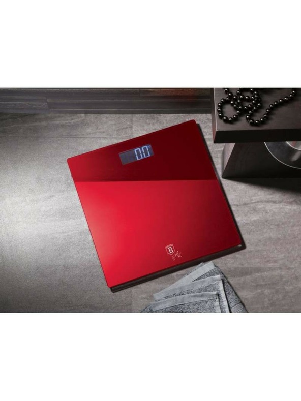 Berlingerhaus Osobná digitálna váha 150 kg Burgundy Metallic Line BERLINGERHAUS