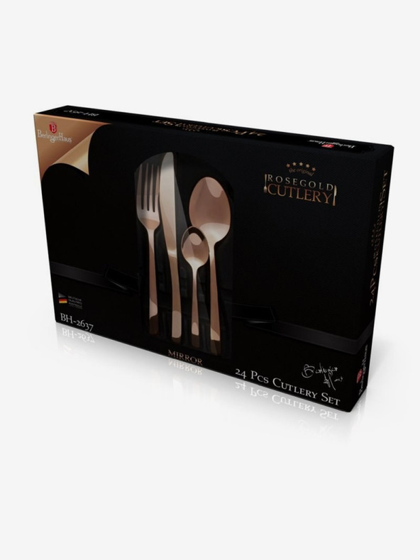 Berlingerhaus Sada nerezových príborov 24 ks nerez mirror BERLINGERHAUS Rosegold Metallic Line