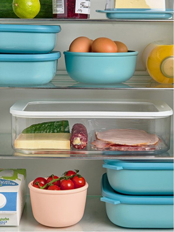 Mepal Sada troch misiek vo svetlo zelenej farbe Mepal Cirqula Rectangular 500 +1000 +2000 ml