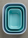 Mepal Sada troch misiek vo svetlo zelenej farbe Mepal Cirqula Rectangular 500 +1000 +2000 ml