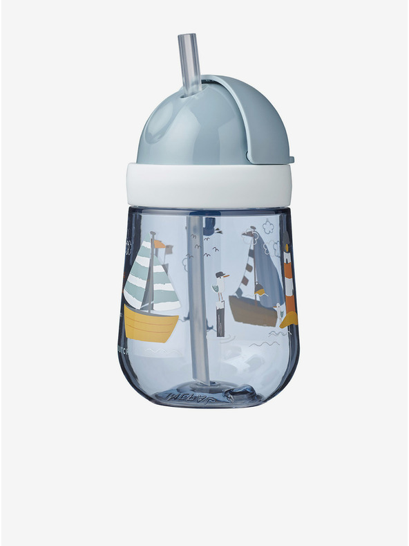Mepal Svetlomodrý detský tréningový hrnček so slamkou Mepal Mio (300 ml)