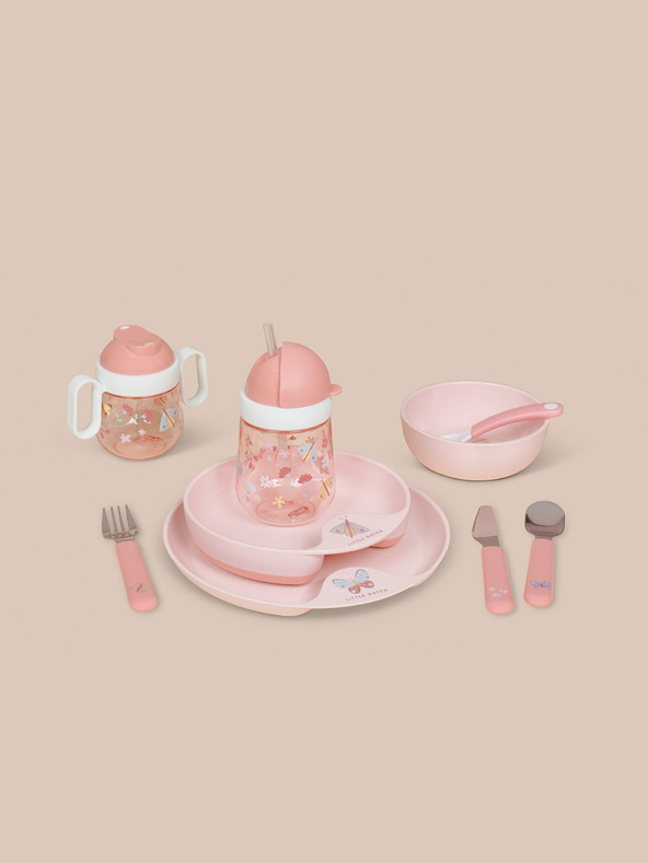 Mepal Detská jedálenská súprava troch kusov v ružovej farbe Mepal Mio