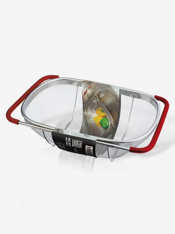 Berlingerhaus Cedník z nehrdzavejúcej ocele s výsuvnými držadlami do drezu BERLINGERHAUS Burgundy