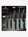 Berlingerhaus Sada piatich nožov s nepriľnavým povrchom a magnetickým držiakom BERLINGERHAUS Emerald Collection