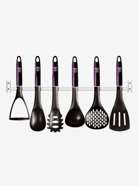 Berlingerhaus Kuchynské náradie s držiakom na stenu 7 ks Purple Eclipse Collection BERLINGERHAUS