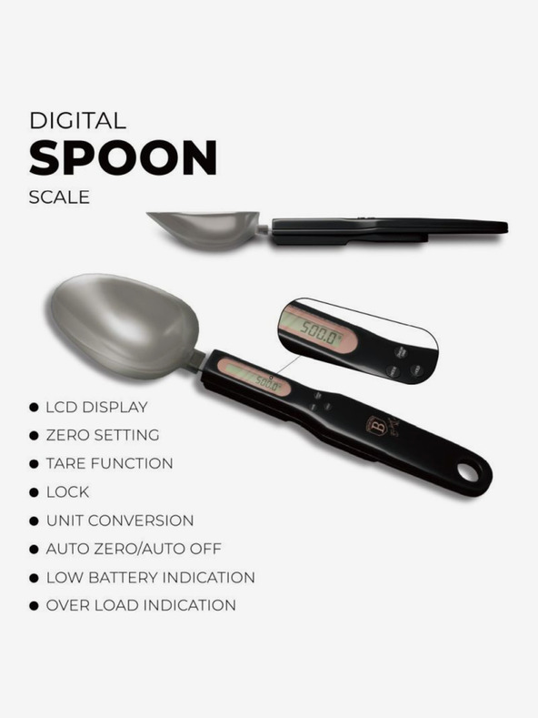 Berlingerhaus Elektronická vážiaca lyžica Black Rose Collection BERLINGERHAUS