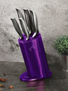 Berlingerhaus Sada nožov v stojane 6 ks Royal Purple Metallic Line Kikoza Collection BERLINGERHAUS