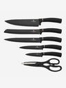 Berlingerhaus Sada nožov v stojane 7 ks BERLINGERHAUS Black Rose Collection