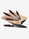 Berlingerhaus Sada nožov s nepriľnavým povrchom + doska BERLINGERHAUS Purple Eclipse Collection (6 ks)