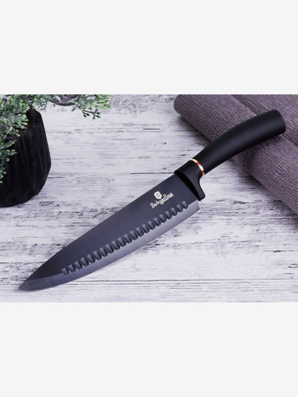 Berlingerhaus Sada šiestich nožov s nepriľnavým povrchom BERLINGERHAUS Black Rose Collection