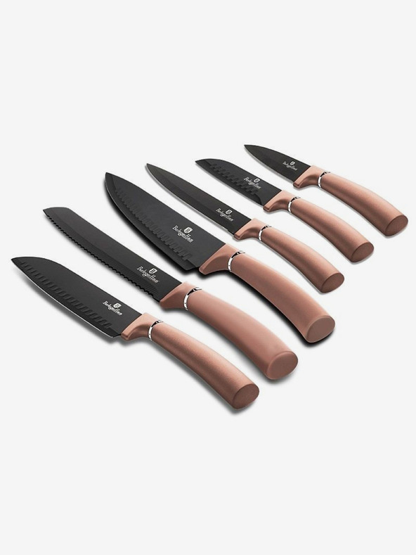 Berlingerhaus BERLINGERHAUS Rosegold Metallic Line sada šiestich nožov s nepriľnavým povrchom