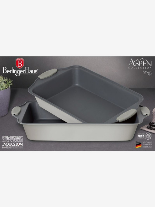 Berlingerhaus Plech na pečenie s titánovým nepriľnavým povrchom sada 2 ks Aspen Collection BERLINGERHAUS
