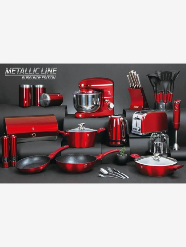 Berlingerhaus Sada dvoch elektrických mlynčekov na korenie a soľ BERLINGERHAUS Burgundy Metallic Line