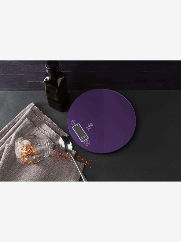 Berlingerhaus Kuchynská digitálna guľatá váha 5 kg Purple Eclipse Collection BERLINGERHAUS