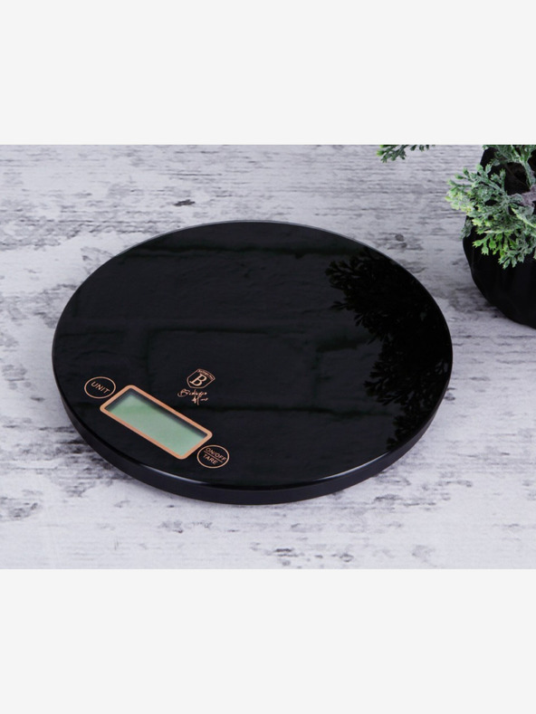 Berlingerhaus Digitálna kuchynská váha guľatá 5 kg Black Rose Collection BERLINGERHAUS