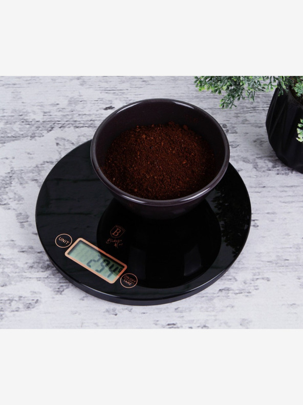 Berlingerhaus Digitálna kuchynská váha guľatá 5 kg Black Rose Collection BERLINGERHAUS