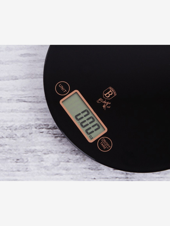 Berlingerhaus Digitálna kuchynská váha guľatá 5 kg Black Rose Collection BERLINGERHAUS