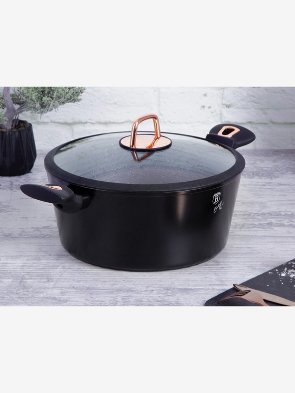 Berlingerhaus Panvica Wok s mramorovým povrchom BERLINGERHAUS Black Rose Collection (28 cm)