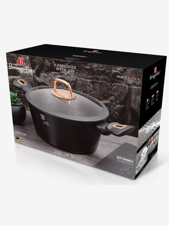 Berlingerhaus Panvica Wok s mramorovým povrchom BERLINGERHAUS Black Rose Collection (28 cm)