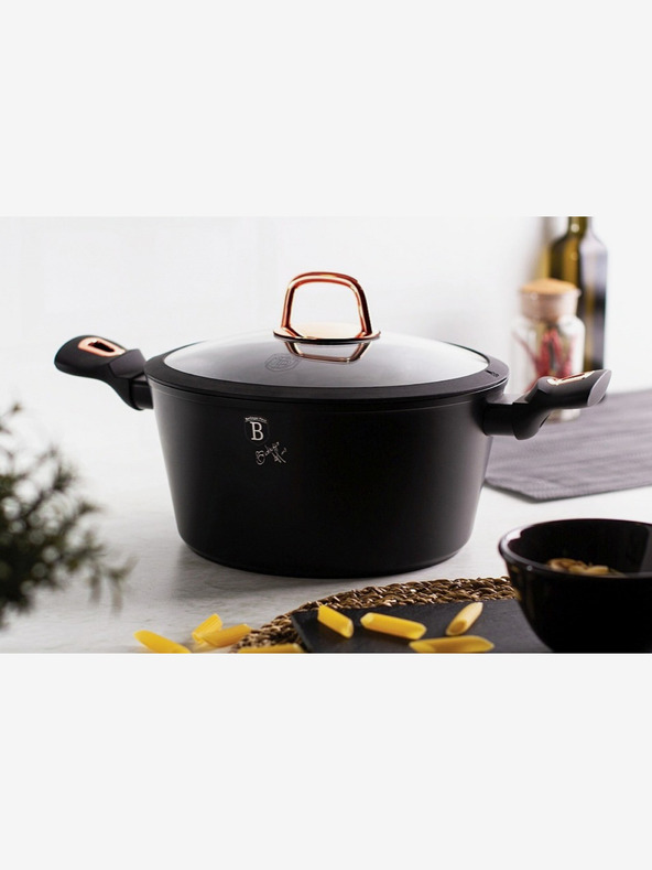 Berlingerhaus Panvica Wok s mramorovým povrchom BERLINGERHAUS Black Rose Collection (28 cm)